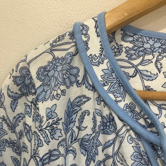 J. Jill Cotton Tencel Modal Soft Touch Knit Top Long Sleeve Sz M Tall - Picture 8 of 9